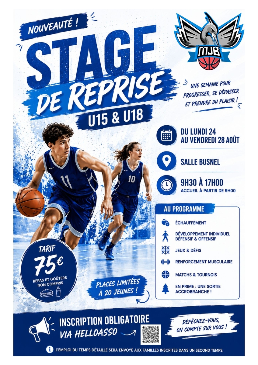 Stage de reprise Août 2026