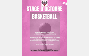 Stages vacances de la Toussaint