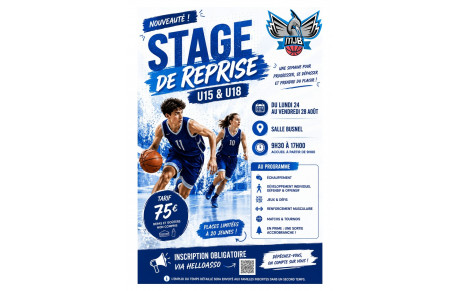 Stage de reprise Août 2026