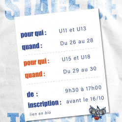 STAGE DE TOUSSAINT U11-U13-U15-U18